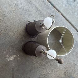 2 Lamps with shades