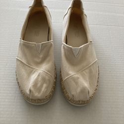 Toms Womans Beige Canvas 
