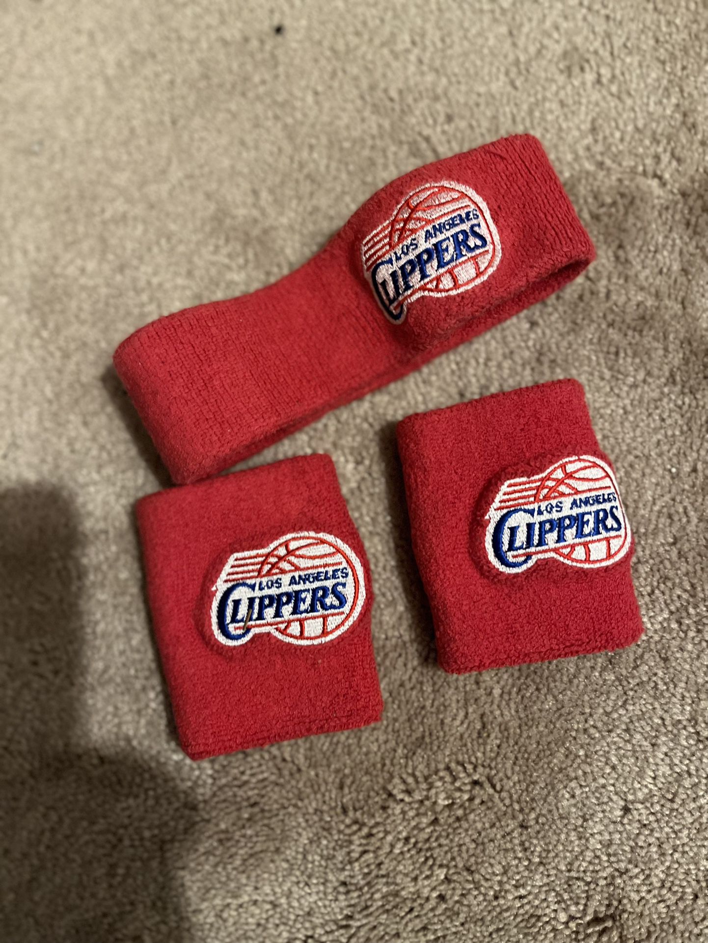 Los Angeles Clippers Nba Headband And Wristband
