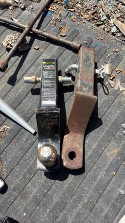Steel ball mount tow hitch