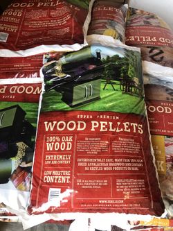 Oak wood pellets for wood smoker grills 20lb each