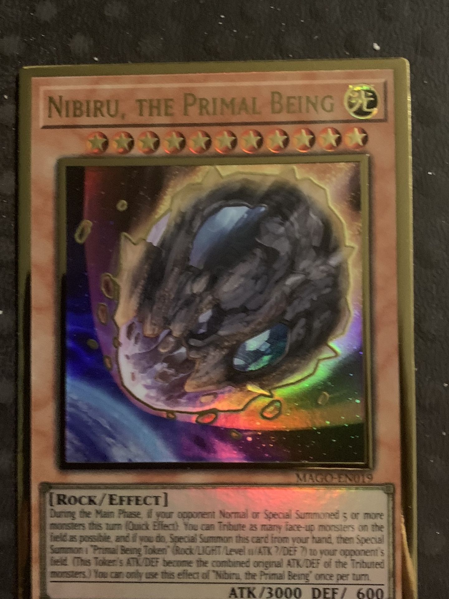 Yugioh! Nibiru, The Primal Being Maximum Gold