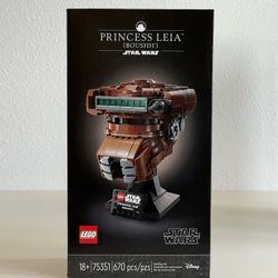 LEGO Star Wars: Princess Leia (Boushh) Helmet - Retired - 75351 - NEW