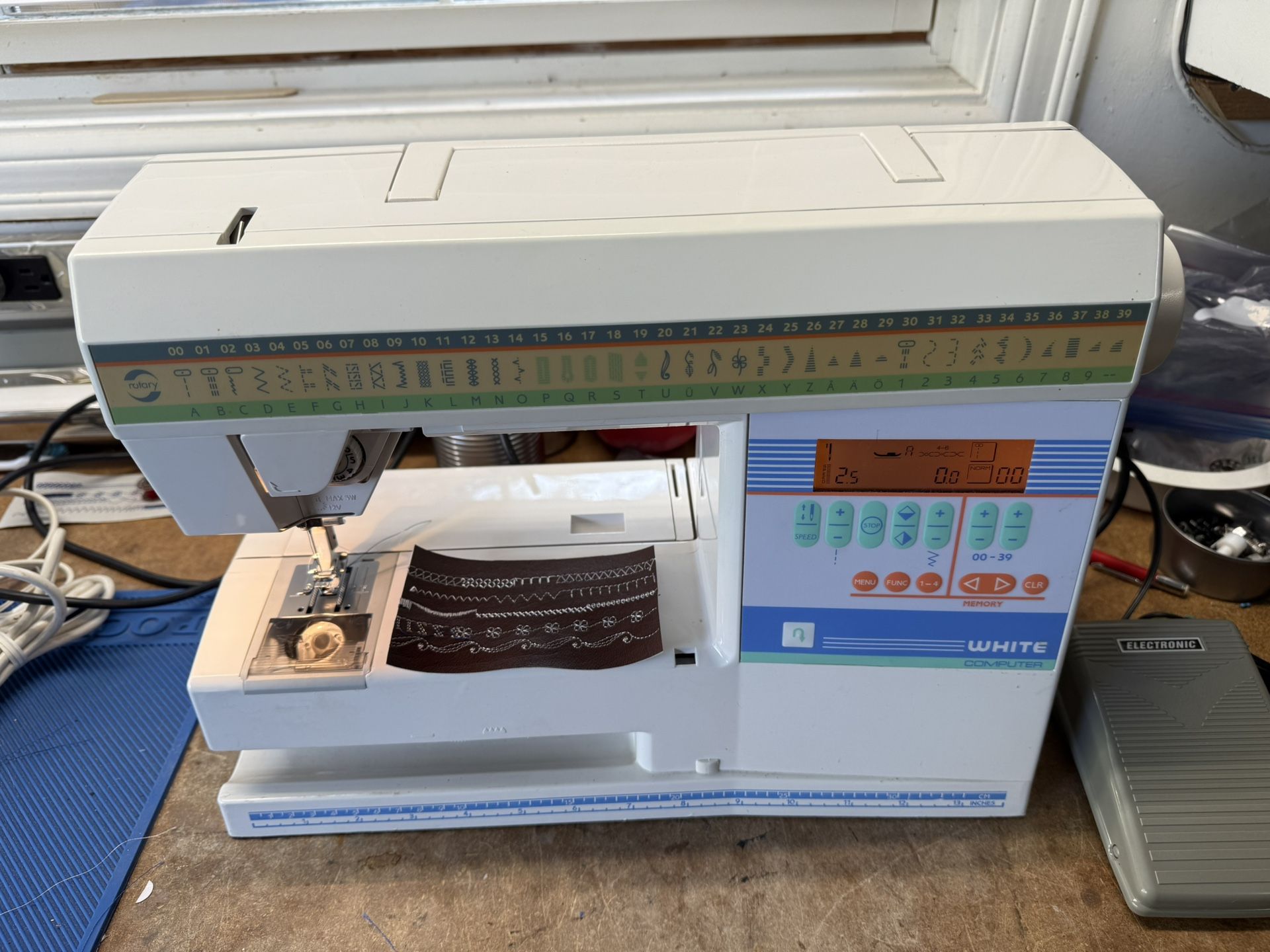 Husqvarna Viking White 8800 Embroidery Sewing Machine