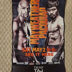 11x17 Mayweather Vs Paquiao Original Promo Poster
