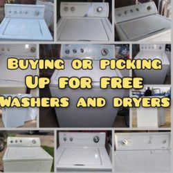 Buying Or Picking Up For Free Washer And Dryer