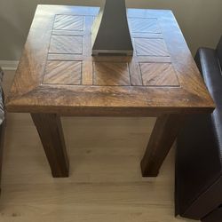End Table Solid Wood 