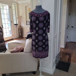 Purple Pattern Dress