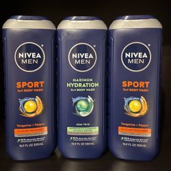 (PACK OF 3) NIVEA MEN BODY WASH