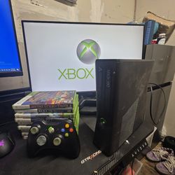 Xbox 360 and 9 Games