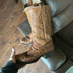 vintage ostrich boots 
