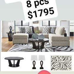 8 Pc Package DEAL ONLY AT Modesto Furniture 