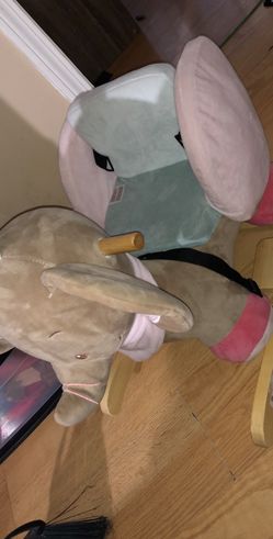 Baby elephant rocking horse