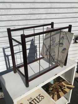 Vintage Mid Century Magazine LP Vinyl Rack
