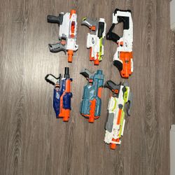 Nerf Gun Lot + Attachments + Ammo