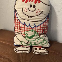 Vintage Plush People Pillow