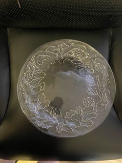7 Crystal & 1 Poreclain Serving Plates