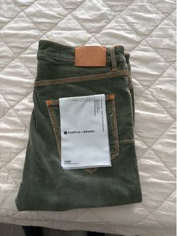 Purple Jeans, corduroy material, green, 31x32