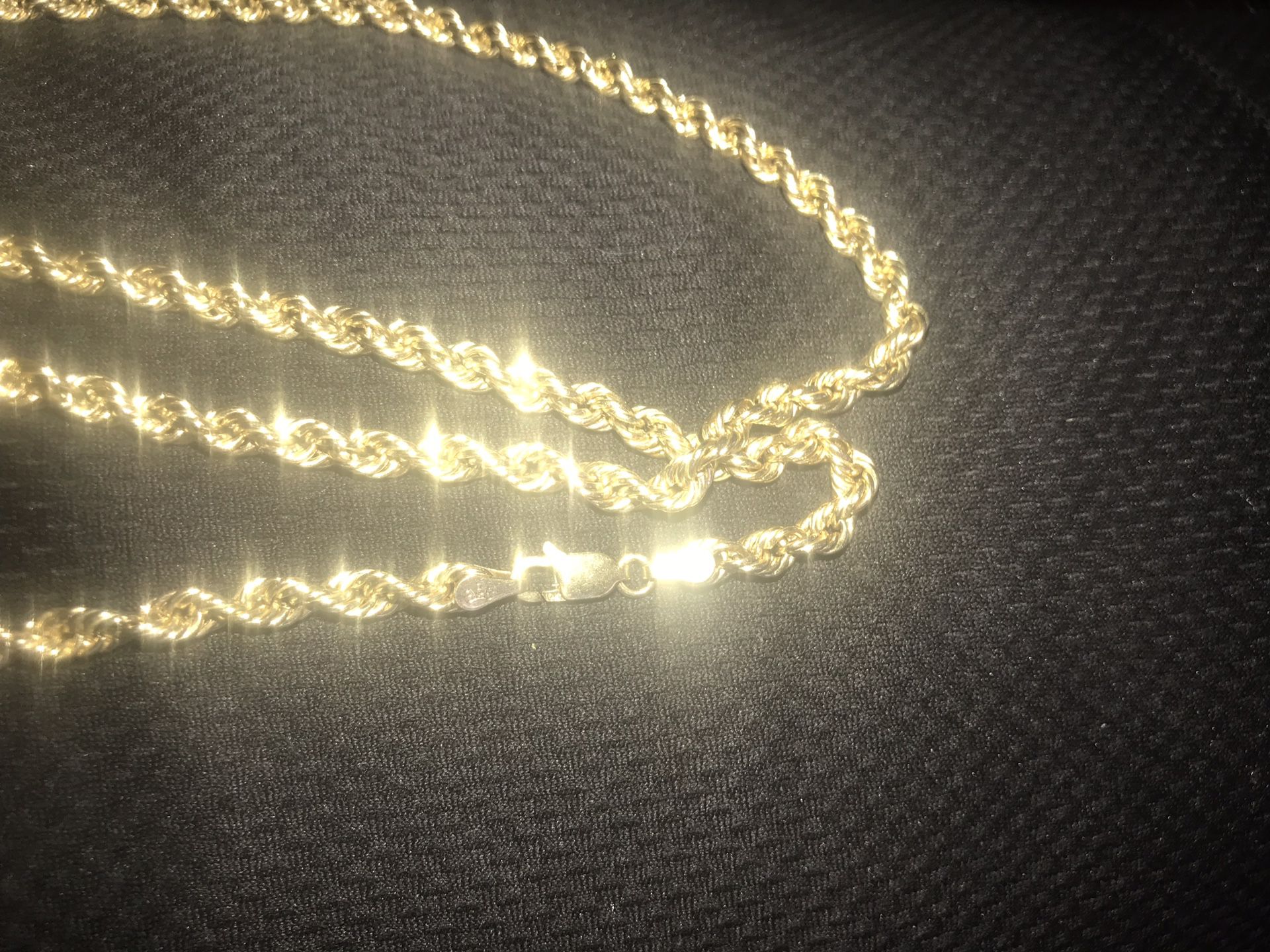 10k gold rope chain
