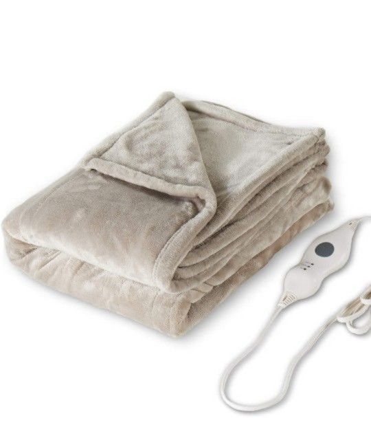  Tefici Electric Heated Blanket Throw with 3 Heating Levels & 4 Hours Auto Off,Super Cozy Soft Heated Throw with Fast Heating Brand New 