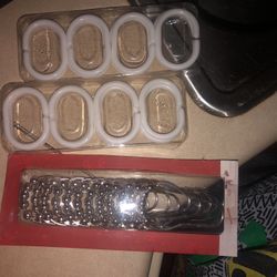 3 Sets Of Shower Curtain Hooks 