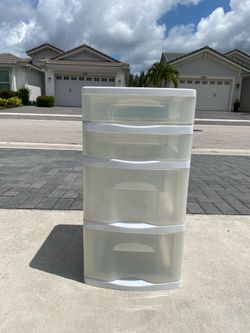 Sterilite 4 Drawer Plastic Storage Organizer Tower