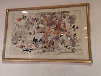 One Hundred Birds Painting/ Sewing