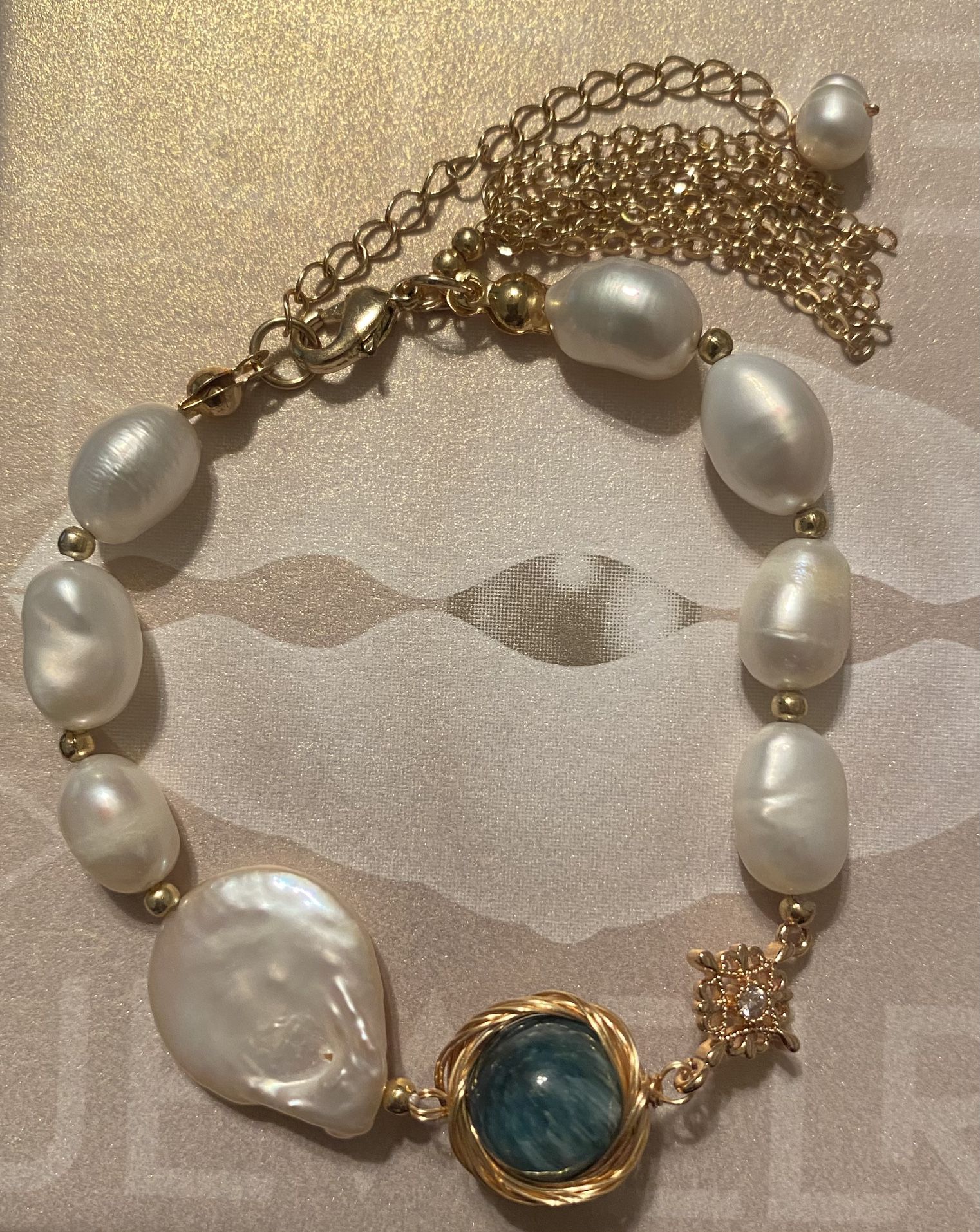 Authentic Akoya And Baroque Pearl Bracelet 