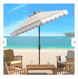 SAFAVIEH Round Outdoor Patio Umbrella