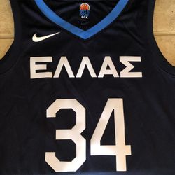 Mens Nike Greece Olympics Giannis Basketball Jersey 