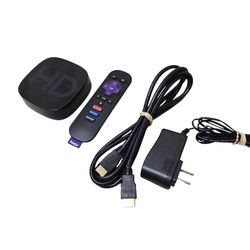 Roku HD Model 2500X Media Streamer With Power Cord, HDMI Cable, & Remote