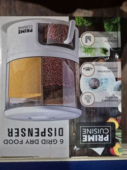 Prime cuisine 6 grid dry food dispenser