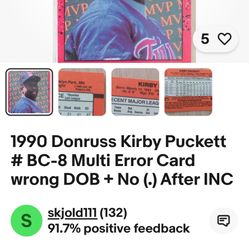 Donruss90 Kirby Puckett