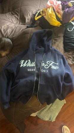 White fox S7 Zip up Hoodie