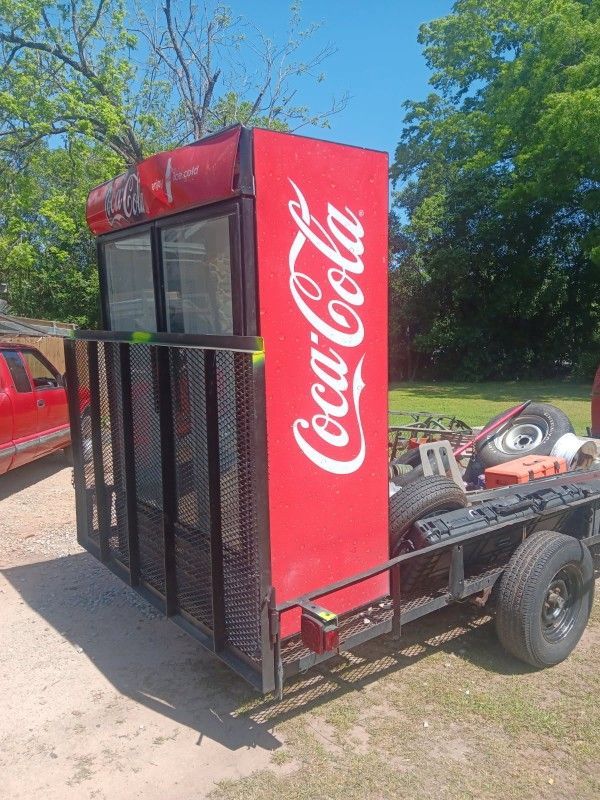 Coke A Cola Fridge With Shelves