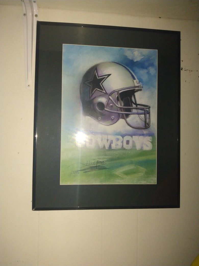 Dallas Cowboys Painting Framed