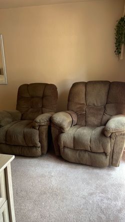 Two Matching Recliners