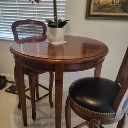 high top table with 2 stools