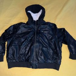 3x Leather & Sherpa Heavy Jacket