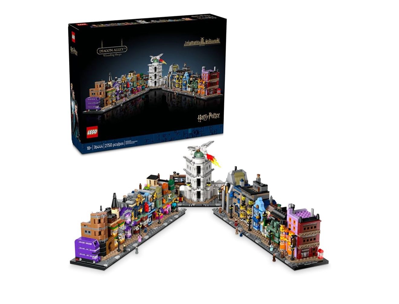 LEGO Harry Potter Diagon Alley Wizarding World Shops Building Set for Adults