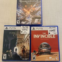 Used PS5 Games - Granblue Fantasy, Invincible, Forgotten City