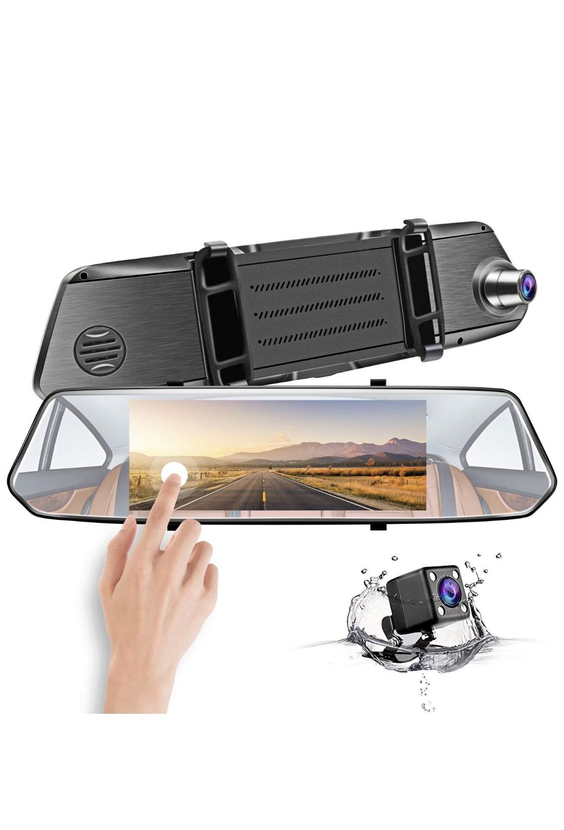 7 Inch 1080P Full HD IPS Touch Screen Dashboard Camera