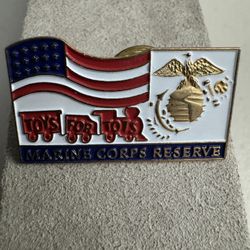 Lot Marine Corps Reserve Toys for Tots Enamel tack TIe Hat Pin Magnet Ruler