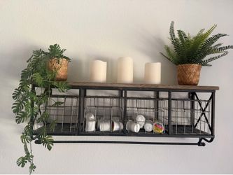 Wall Shelf with Decor