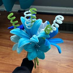Blue Small Pipe cleaner Bouquet