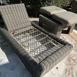Restoration Hardware Outdoor Chaise Longer