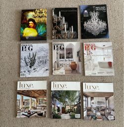 Lot 9 of Luxe Arizona Phoenix H&G Home and Garden Magazines Schonbek James R Moder Chandelier Nulco Lighting Catalogs