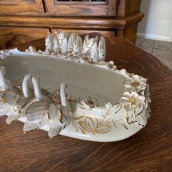 Beautiful , Unique Swan Dish