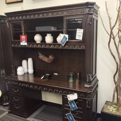2pc Office Hutch & Credenza
