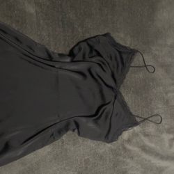 Black Satin Nightgown H&M